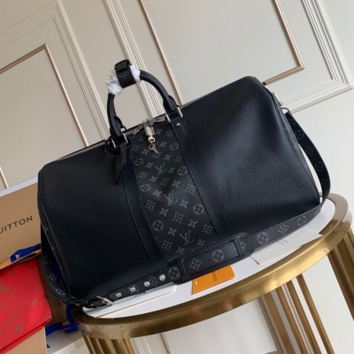 LV路易威登 KEEPALL 45 十字紋旅行袋 M5376...