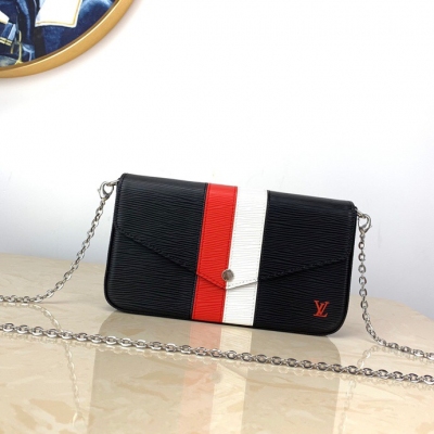 LV路易威登 M62982 黑色鏈條包 POCHETTE F...