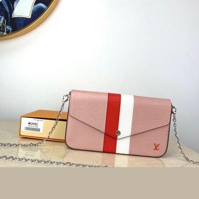 LV路易威登 M62982 粉色鏈條包 POCHETTE F...