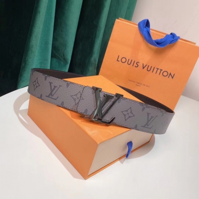 LOUIS VUITTON 雙面皮帶 Monogram Ec...