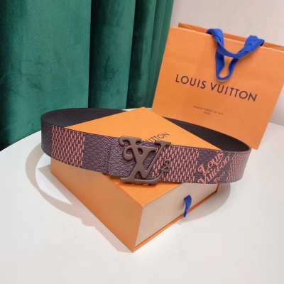 LOUIS VUITTON Squared腰帶 大號Dami...