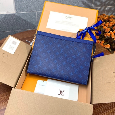 LV路易威登 M30432藍 Pochette Voyage...