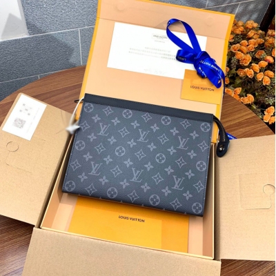 LOUIS VUITTON 人氣暢銷 M61692黑花 Po...