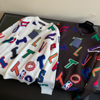 LV路易威登 2021Fw NBA合作系列字母提花毛衣 熱門...