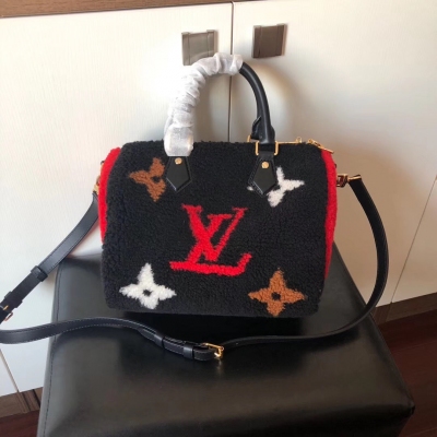 LV路易威登 Speedy25 Teddy泰迪熊 絨毛系列 ...