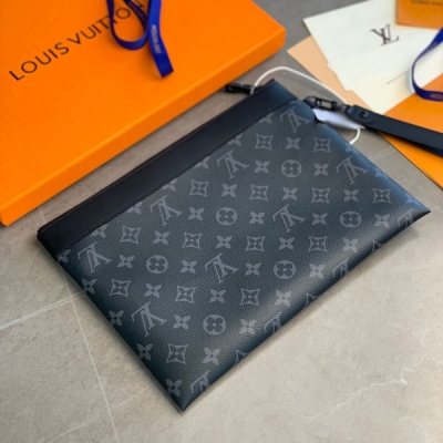 LV路易威登 Pochette To-Go 全新黑花男士手拿...