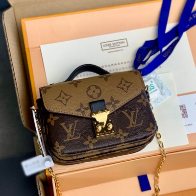 LV路易威登 MICRO MÉTIS 全鋼黃花鏈條包 M81...