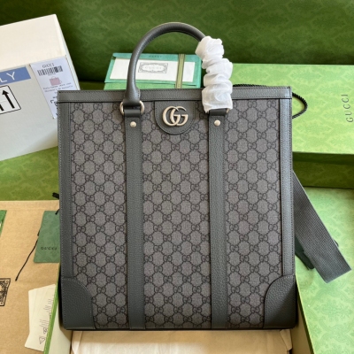 GUCCI古馳 Ophidia系列 經典灰色男士大號購物袋 ...