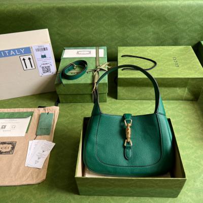 GUCCI古馳 新款改版 GG Jackie荔枝紋腋下包 6...