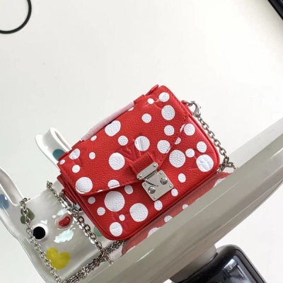 LV路易威登 LV x YK Micro Métis 紅波點...