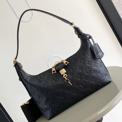 LOUIS VUITTON Sac Sport 黑色壓紋皮女...