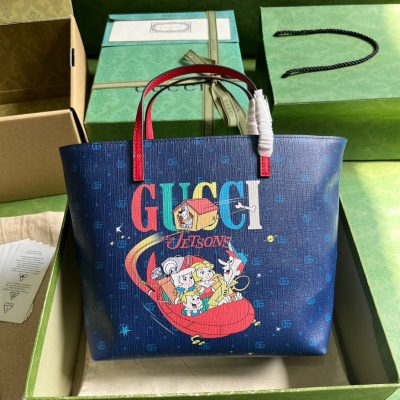 GUCCI古馳 太空時代兒童印花購物包 410812