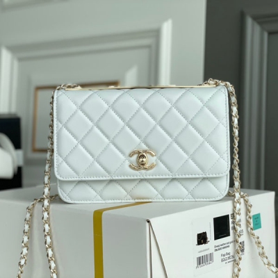 CHANEL香奈兒 白金版 Trendy cc woc 螺紋...