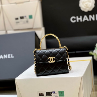CHANEL香奈兒 大爆款小羊皮迷你Kelly琺瑯小廢包 A...