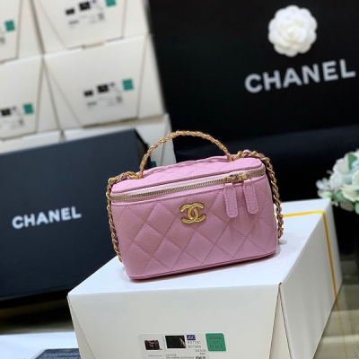 CHANEL香奈兒 超級難買 原廠HAAS荔枝皮手柄長盒子 ...