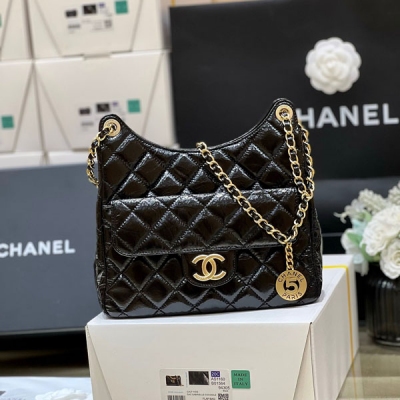 CHANEL香奈兒 2023C 5號金幣吊牌hobo中號嬉皮...