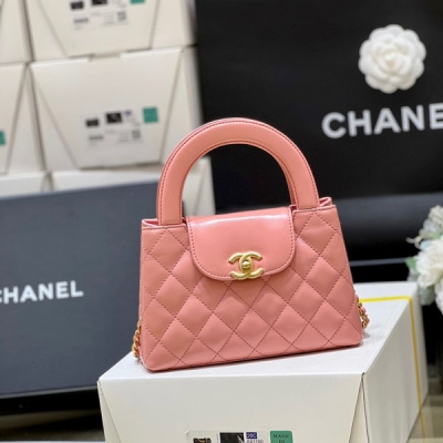 CHANEL香奈兒 2023秋冬系列 新粉色正品皮Kelly...