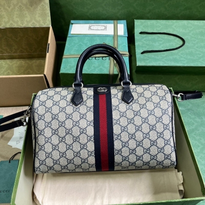 GUCCI古馳 Ophidia系列 藍色pvc晶片版GG中號...